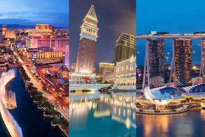 世界三大カジノ都市の夜景
